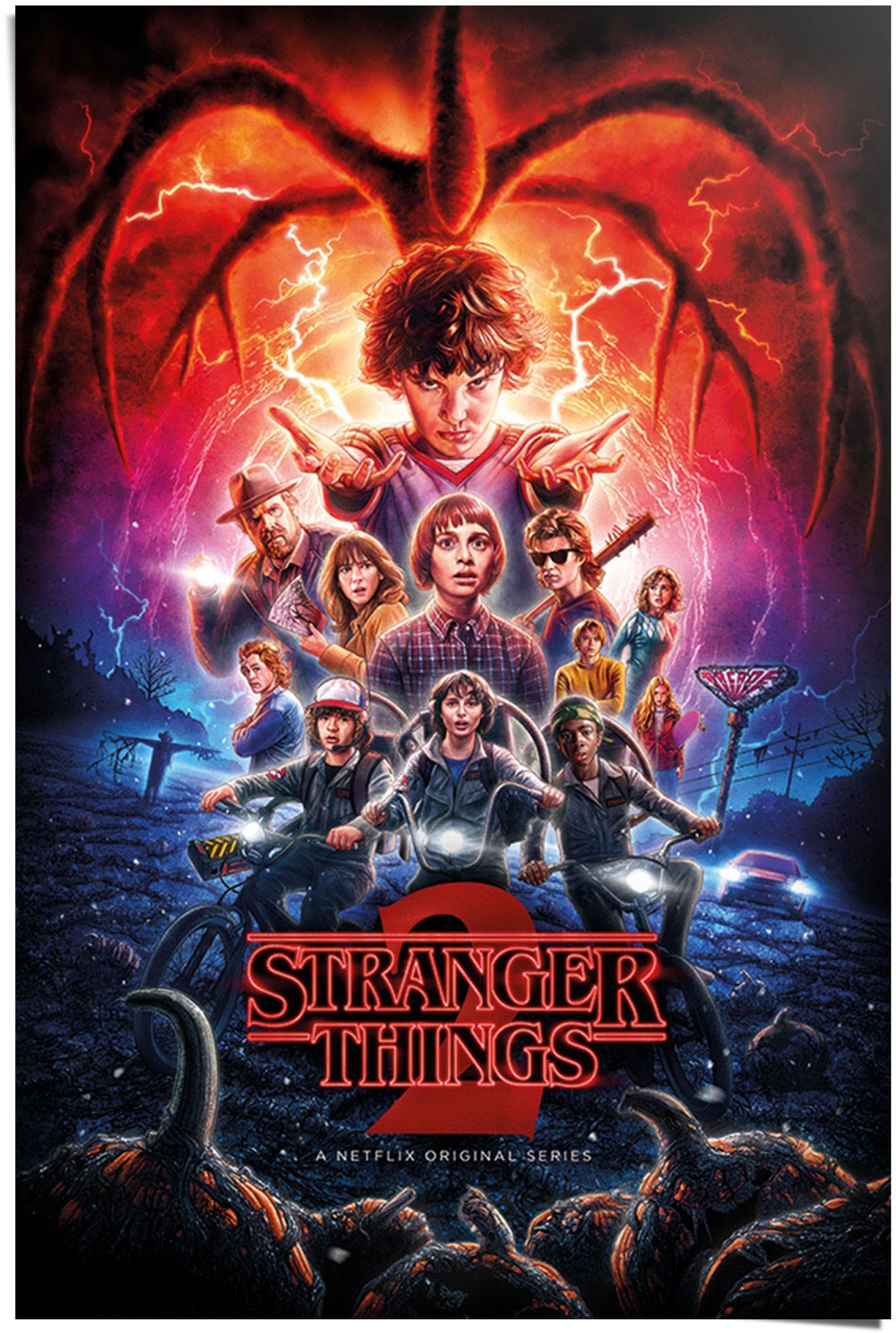 Reinders Poster "Poster Stranger Things Netflix", Serien, (1 St.) von Reinders!