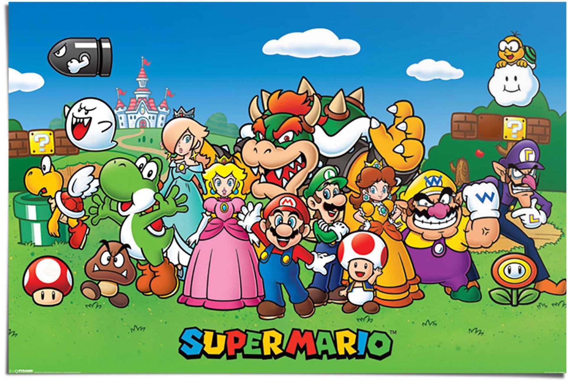 Reinders Poster "Poster Super Mario", Comic, (1 St.) von Reinders!