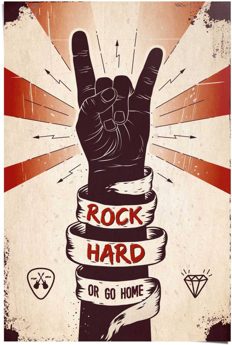Reinders Poster "Rock Hard" 1 Stk. tlg. von Reinders!