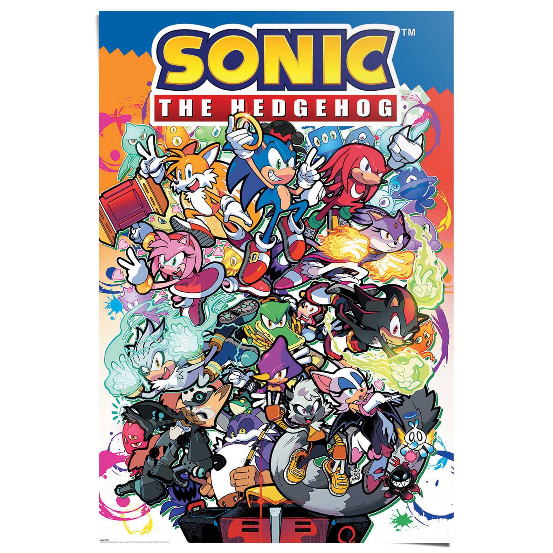 Reinders Poster "Sonic The Hedgehog - sonic comic characters" von Reinders!