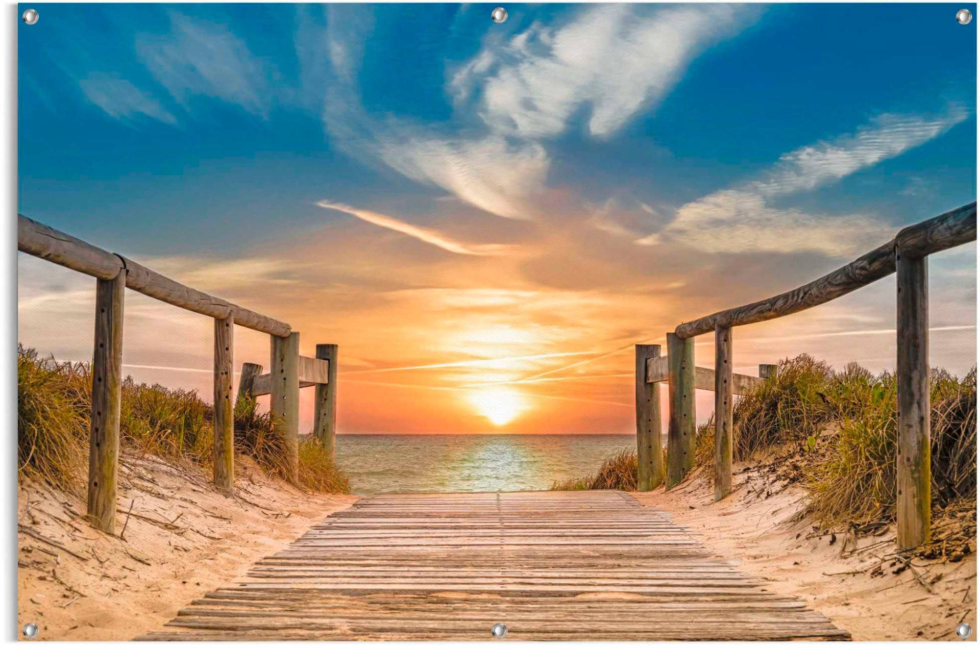 Reinders Poster "Sonnenuntergang am Strand" von Reinders!