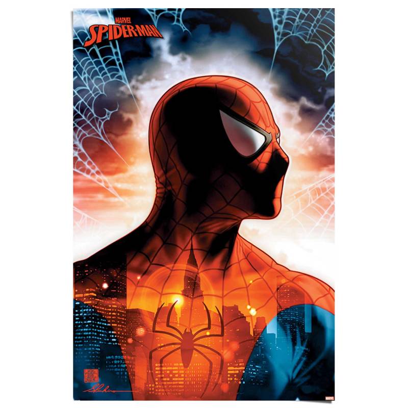 Reinders Poster "Spiderman - protector of the city" von Reinders!
