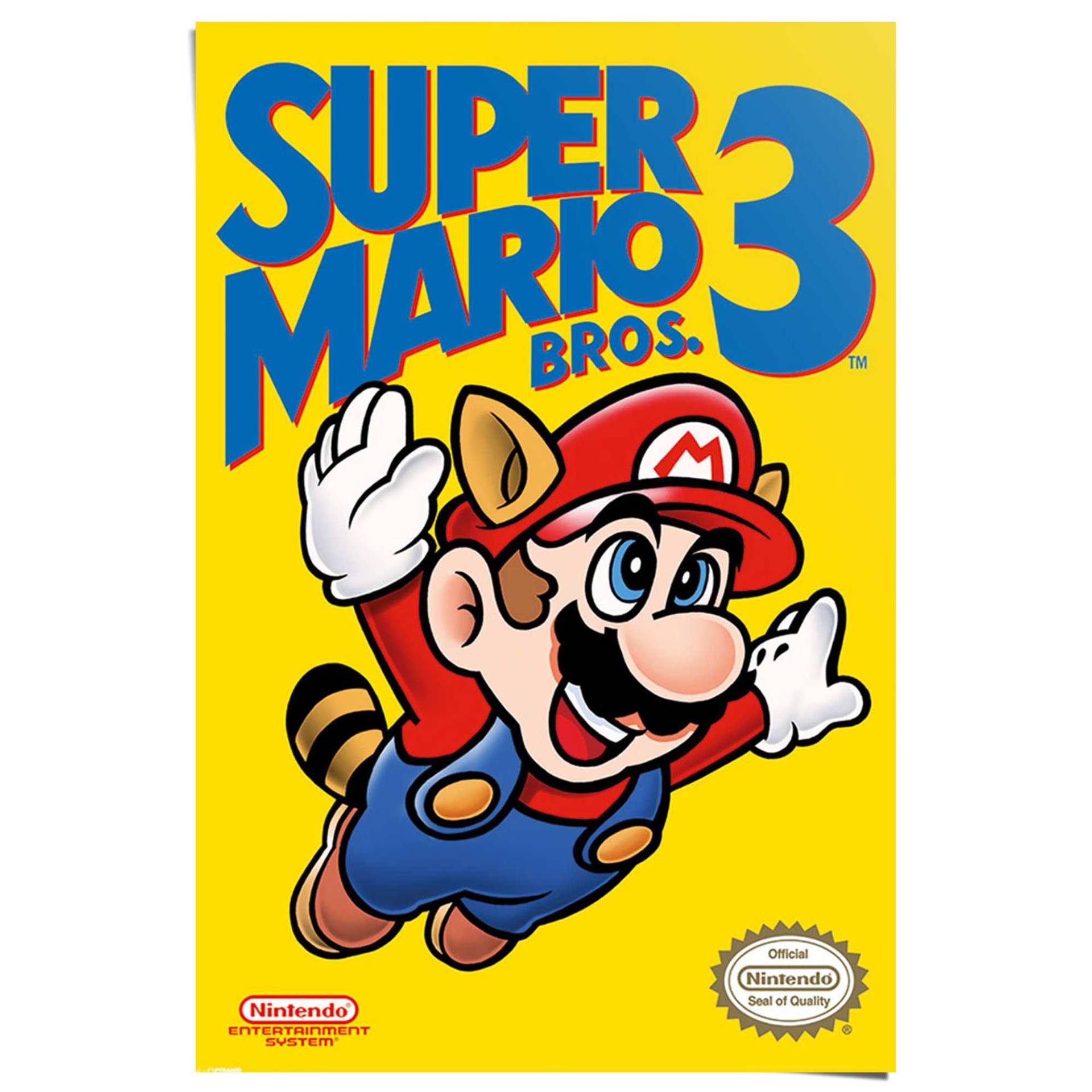 Reinders Poster "Super Mario Bros 3 - NES cover" von Reinders!