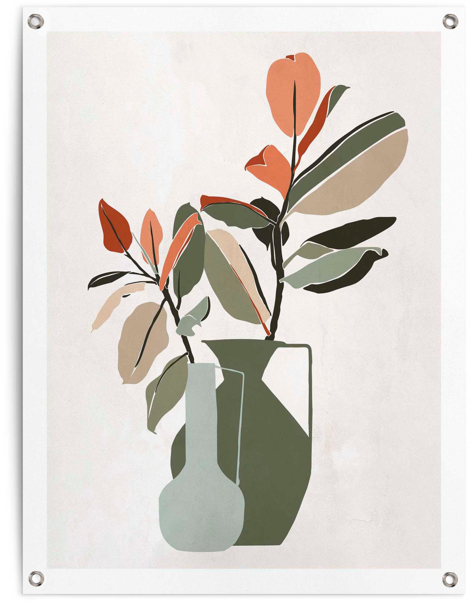 Reinders Poster "Vase mit Blumen" von Reinders!