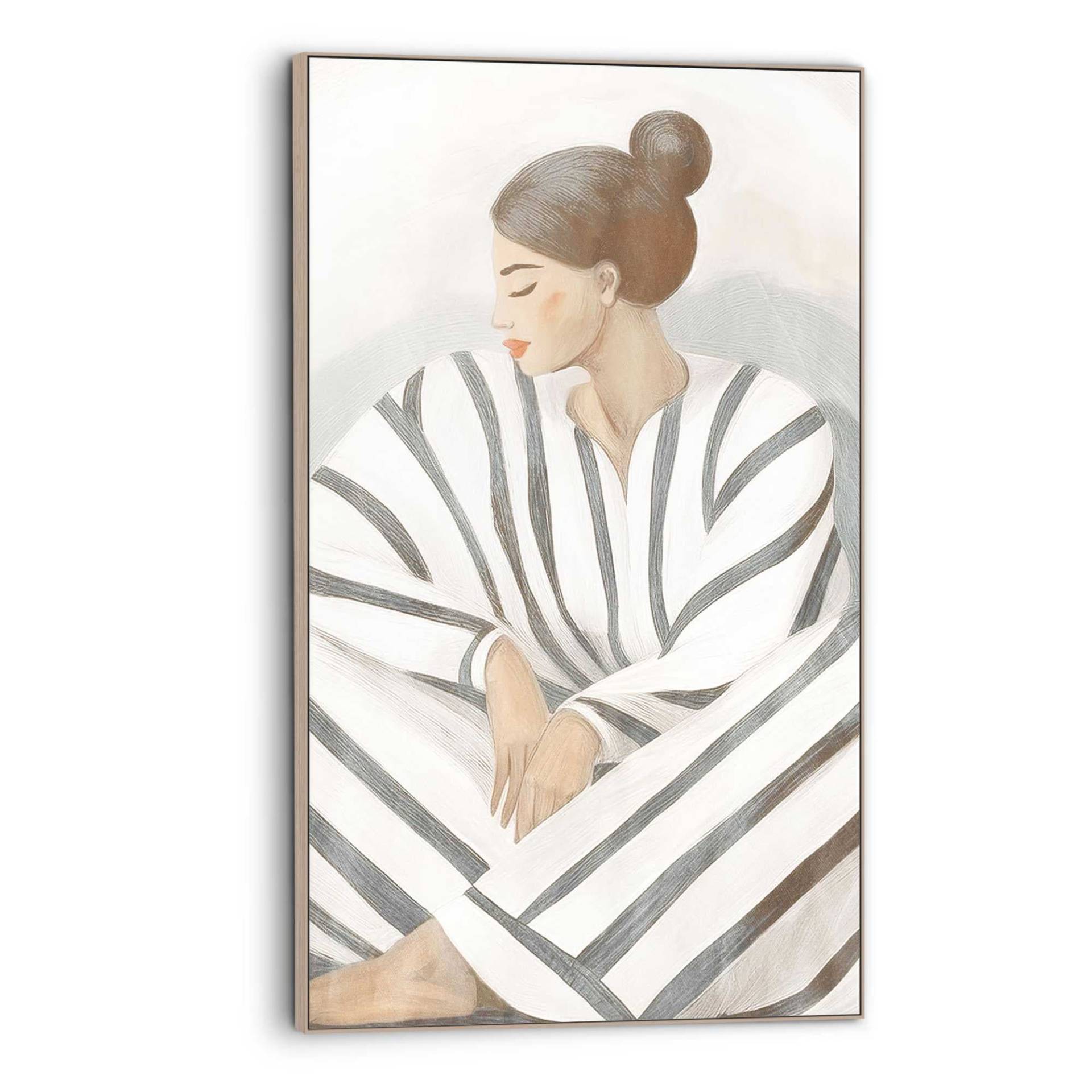 Reinders Wandbild "Zen-Dame" Schlafzimmer - Beige - MDF - Frauen - 70x118 cm von Reinders!