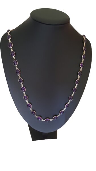 ReineNatur Kette - Endloskette - Amethyst - Länge: 39 cm von ReineNatur