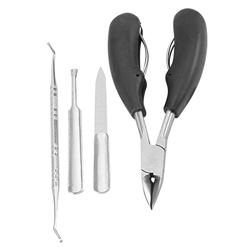 Reinscer 4 StüCk Zehen Nagel Knipser, Dicke und Eingewachsene Zehen Nagel Knipser für MäNner und Senioren, PediküRe Scheren Zehen Nagel von Reinscer