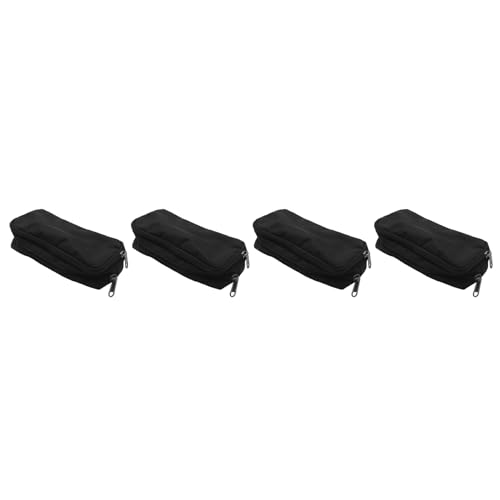 Reinscer 4X Stift Federmäppchen mit Großer Kapazität Oxford Aufbewahrung Tasche Marker Stift Etui Einfache Schreibwaren Tasche für Schul und Büro Organizer Schwarz von Reinscer