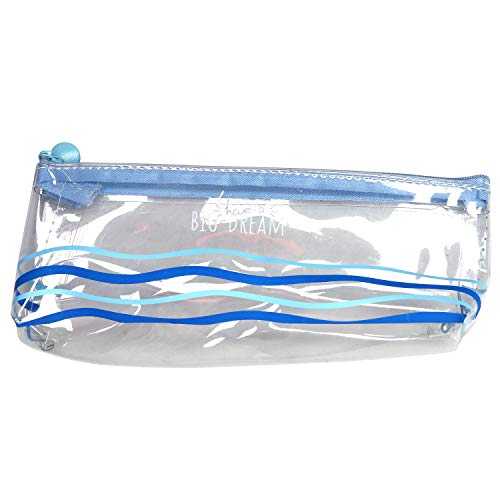 Reinscer Transparente Cartoon FedermäPpchen Einfache Cute Office Student Schulbedarf Pen Box FedermäPpchen Schreibwaren PVC Blau Reinscer Transparente Cartoon FedermäPpchen Einfache Cute Office Student Schulbedarf Pen Box FedermäPpchen Schreibwaren PVC Blau von Reinscer