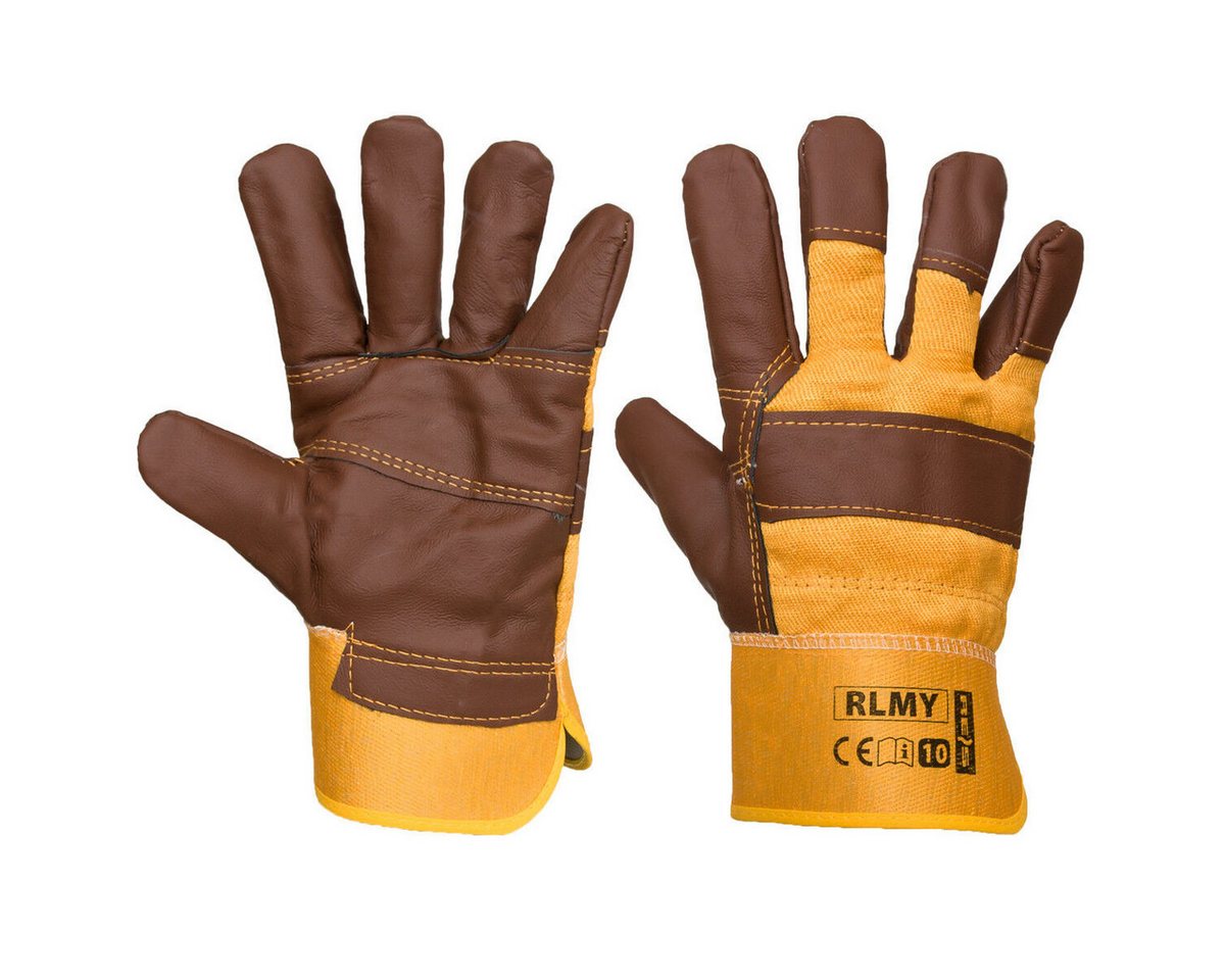 Reis Arbeitshandschuhe Arbeitshandschuhe Handschuhe Mechanikerhandschuhe Leder (RLMY-1) von Reis