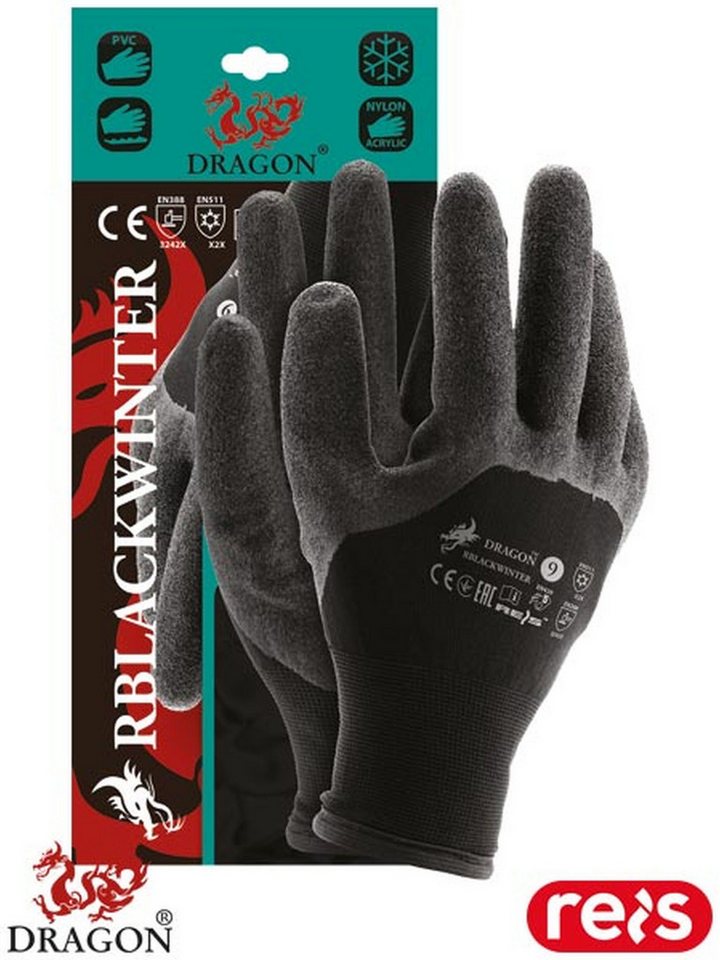 Reis Arbeitshandschuhe Winterhandschuhe Schutzhandschuhe Arbeitshandschuhe Leder Warm von Reis