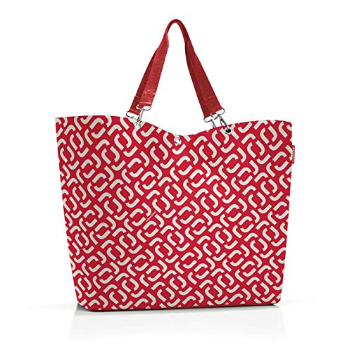 reisenthel shopper XL signature red – Geräumige Shopping Bag und edle Handtasche in einem – Aus wasserabweisendem Material von reisenthel