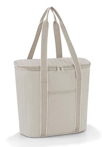 Reisenthel OV6049 THERMOSHOPPER HERRINGBONE SAND Gym Bag Damen HERRINGBONE SAND Größe Unica von マインドアート