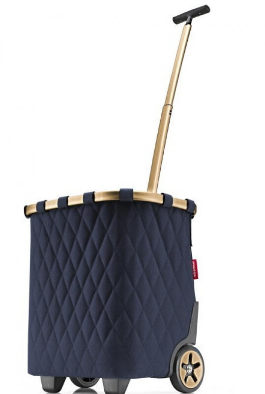 Reisenthel - Reisenthel Carrycruiser Einkaufsroller Alurahmen farbig veredelt frame rhombus midnight gold Blau von Reisenthel