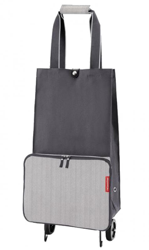 Reisenthel - Reisenthel foldabletrolley Einkaufsroller 30l herringbone grey Grau von Reisenthel
