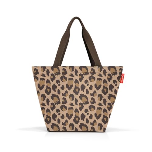 reisenthel shopper M in Leo Macchiato – Geräumige Shopping Bag und edle Handtasche in einem – Aus wasserabweisendem Material von reisenthel