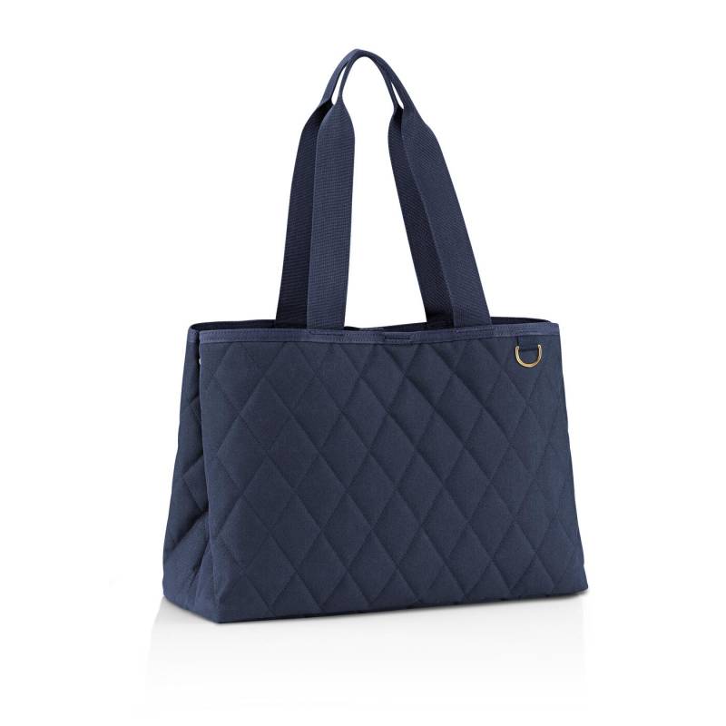 Reisenthel - classic shopper L rhombus midnight gold Blau von Reisenthel