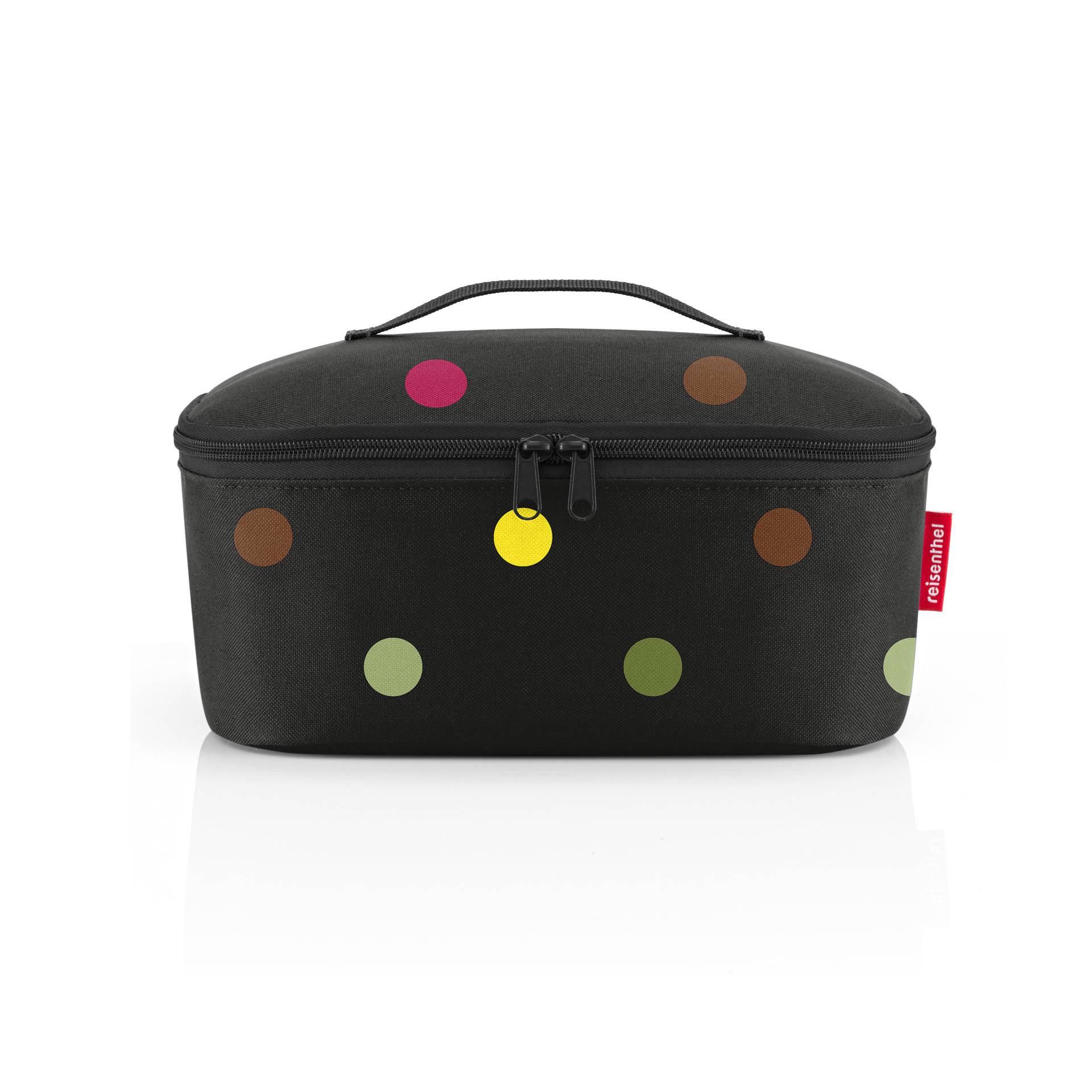 Reisenthel - coolerbag M pocket dots schwarz/schwarz von Reisenthel