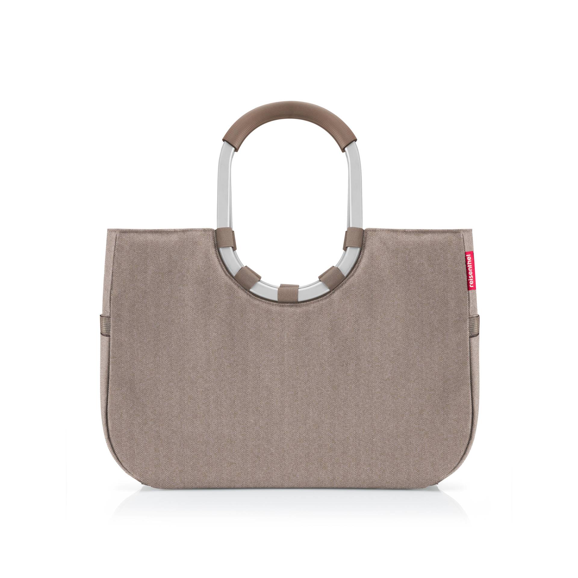 Reisenthel - loopshopper L herringbone mokka Natur - Gr. - L von Reisenthel