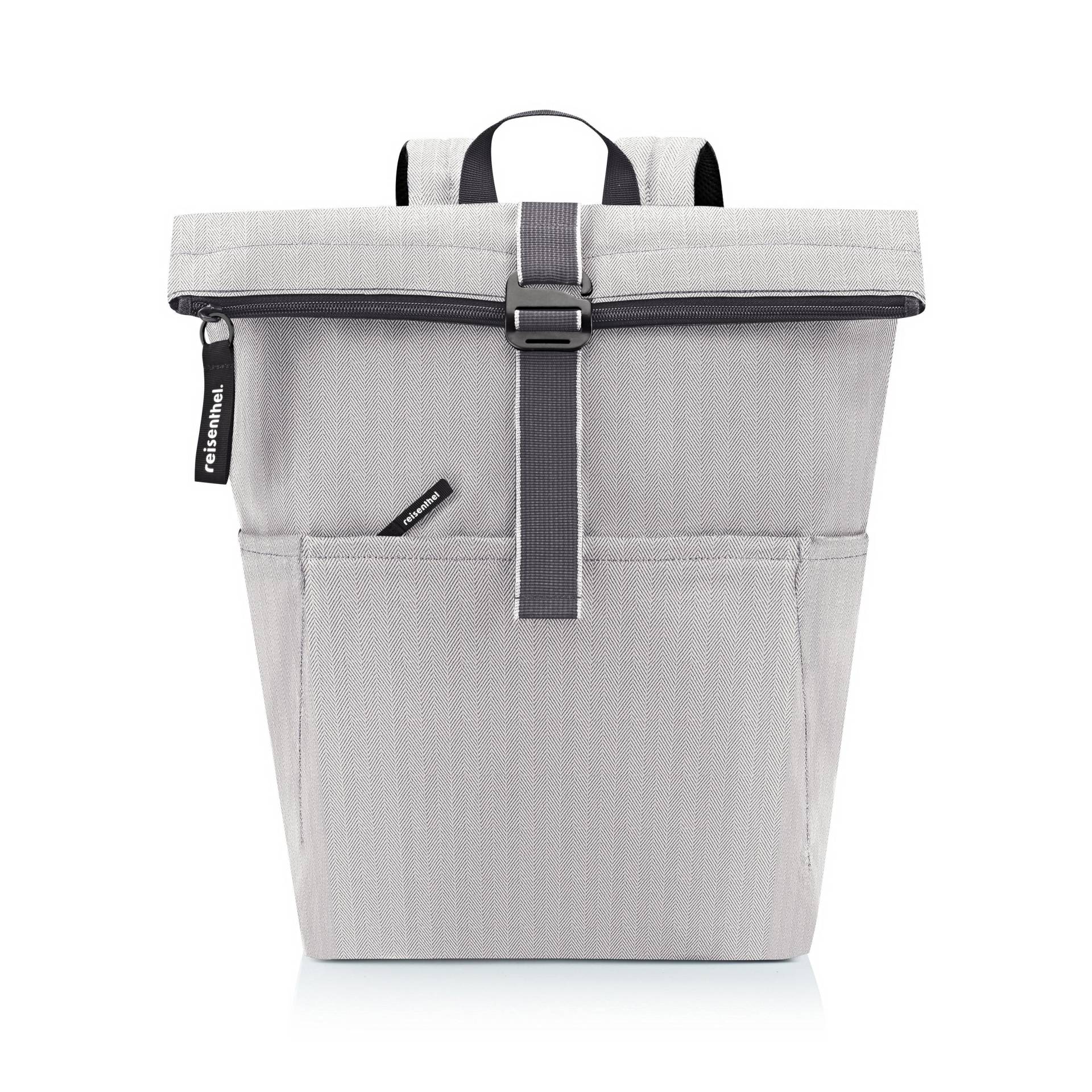 Reisenthel - rolltop backpack herringbone grey Hellgrau von Reisenthel