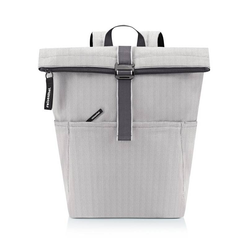 Reisenthel - rolltop backpack herringbone grey Hellgrau von Reisenthel