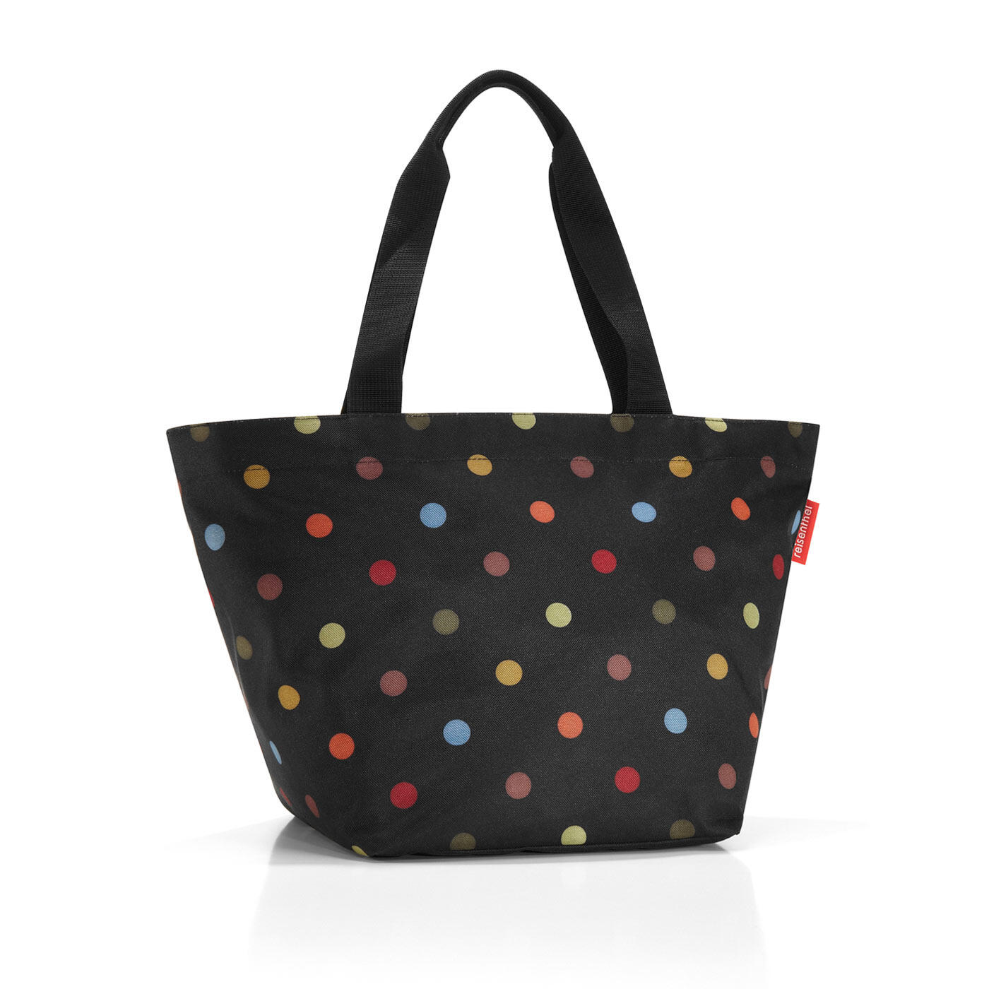 Reisenthel - shopper M dots schwarz/rot von Reisenthel