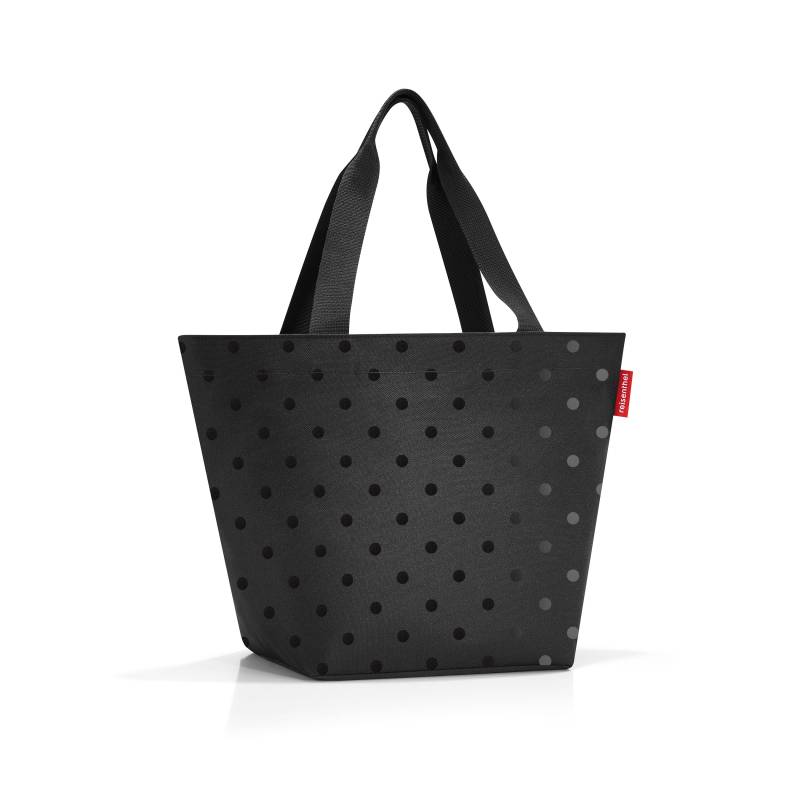Reisenthel - shopper M glossy dots black Schwarz von Reisenthel