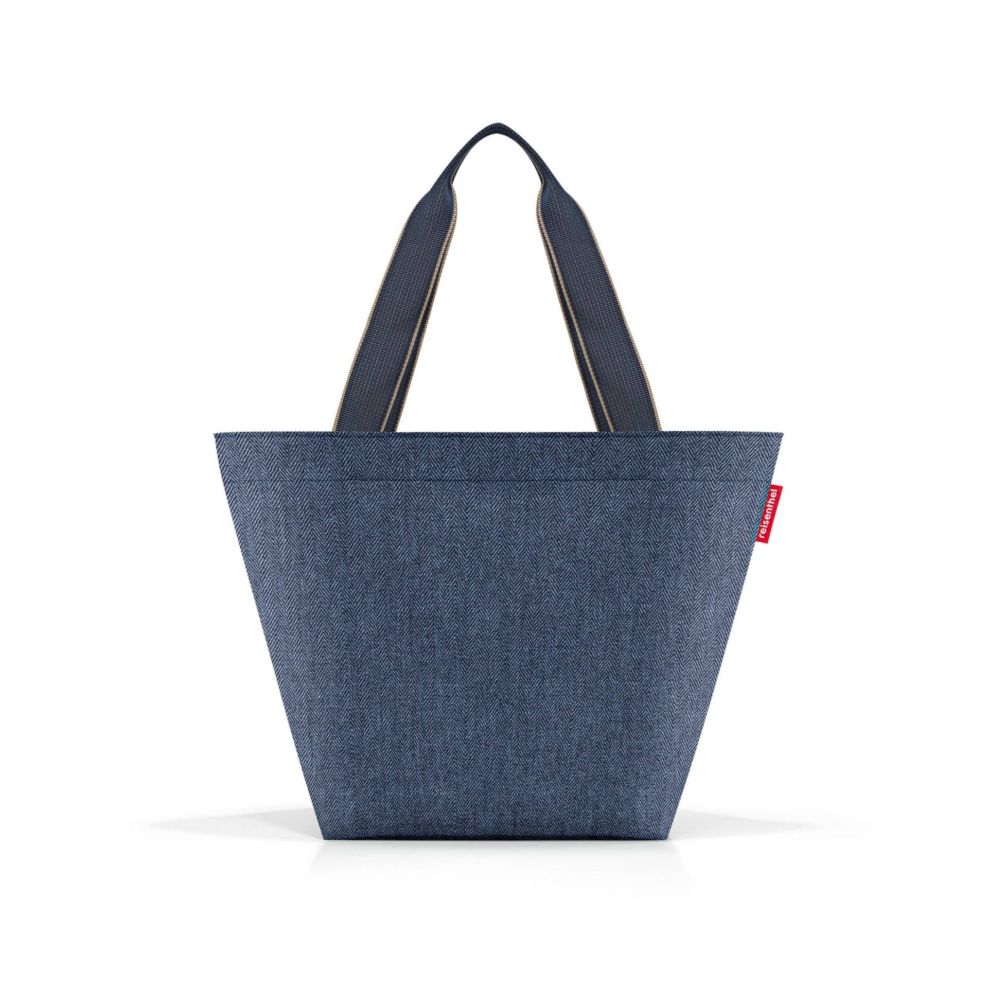Reisenthel - shopper M herringbone dark blue Dunkelblau von Reisenthel