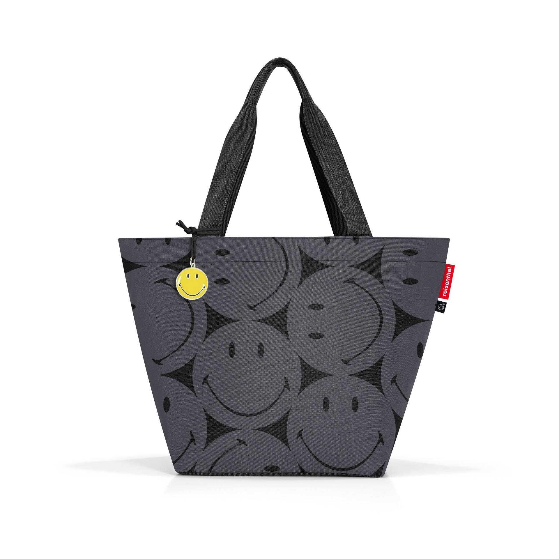 Reisenthel - shopper M smiley grey Grau - Gr. - M von Reisenthel