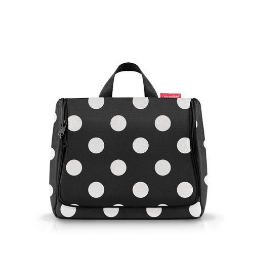Reisenthel - toiletbag XL dots white schwarz/weiß von Reisenthel