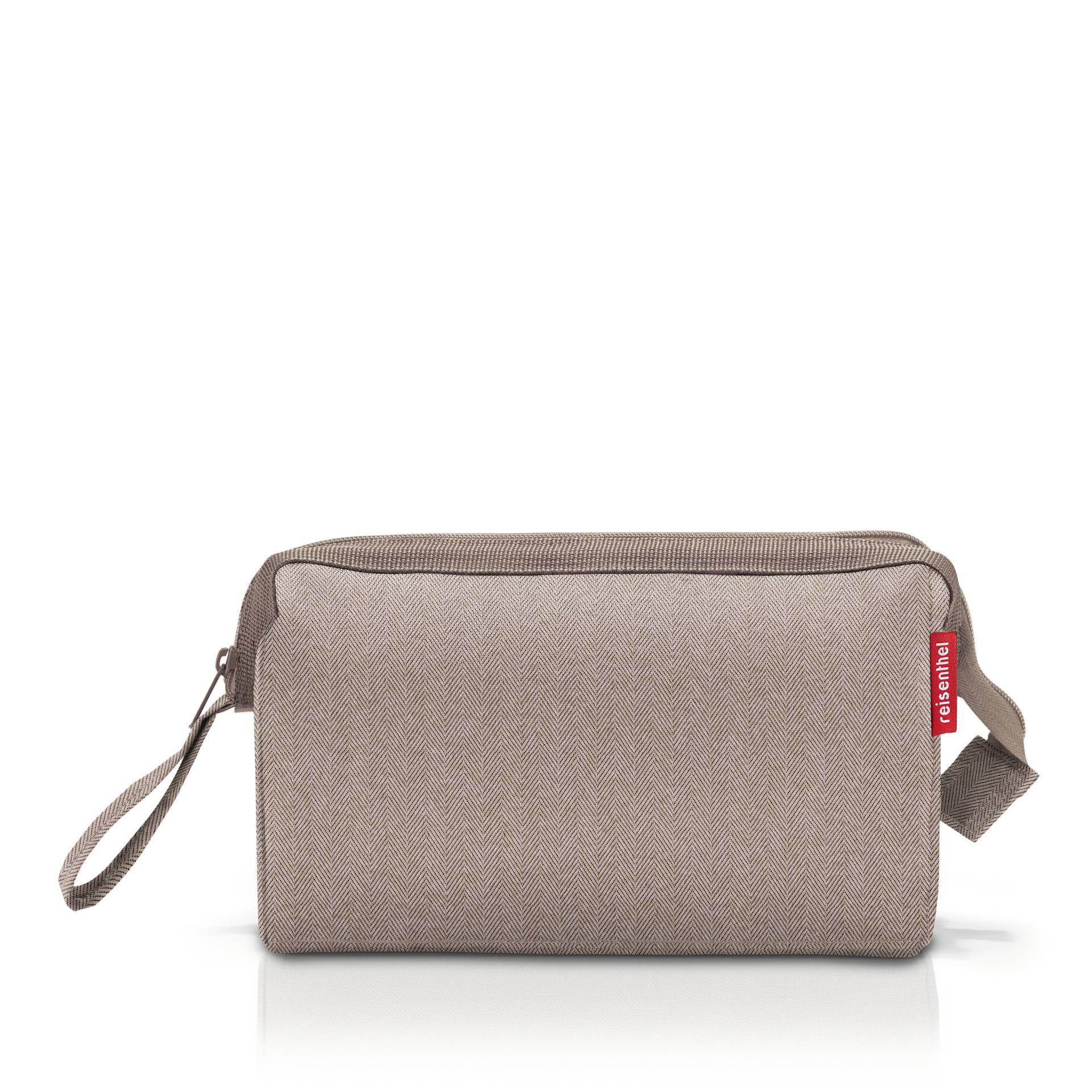 Reisenthel - travelcosmetic herringbone mokka braun/beige von Reisenthel