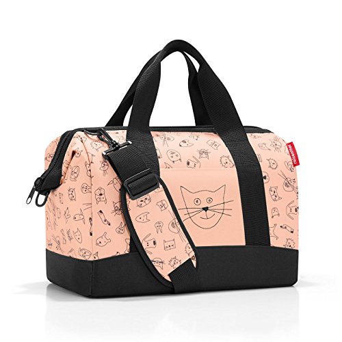 reisenthel allrounder M kids Kleine Reisetasche für Kinder Mit Stecklasche für Reisetrolleys, Couleur:rot von reisenthel