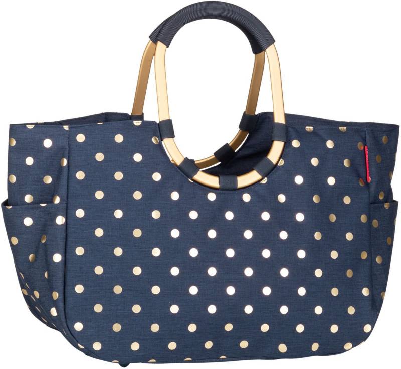 reisenthel loopshopper L  in Metallic Dots Blue (25 Liter), Einkaufstasche von Reisenthel