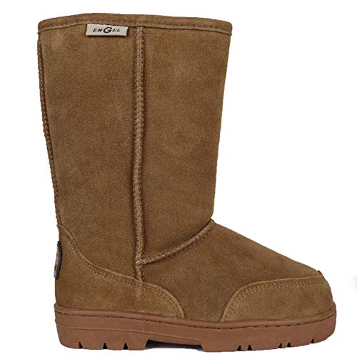 Reissner Lammfelle | Engel Boots AGI | Hohe warme Winterstiefel | Wildleder | Innenfutter echtes Merino Lammfell | camel 40 von Reissner Lammfelle