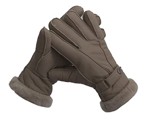 Reissner Lammfelle Fingerhandschuhe HDS-FINGER2-NAP-BEI-XL Merino Lammfell Nappa Leder Farbe beige Größe XL von Reissner Lammfelle