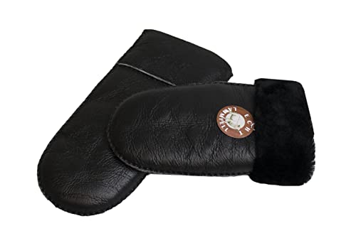 Reissner Lammfelle warme Merino Lammfell Fäustlinge Faust Handschuhe mit nappiertem Leder für Damen und Herren HDS-FAUST2-NAP-SCH-XXL schwarz XXL (Handumfang 26cm) Reissner Lammfelle warme Merino Lammfell Fäustlinge Faust Handschuhe mit nappiertem Leder für Damen und Herren HDS-FAUST2-NAP-SCH-XXL schwarz XXL (Handumfang 26cm) von Reissner Lammfelle
