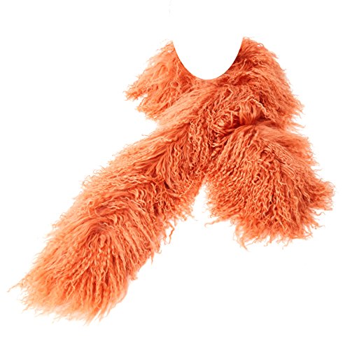 Reissner Lammfelle Boa Schal Stola aus Tibetlammfell Farbe lachsfarben JAY11 Boa-140 von Reissner Lammfelle