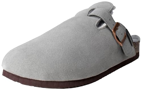 Reissner Lammfelle | Engel Hausschuhe MALMOE | Pantoffel | Innenfutter echtes Merino Lammfell | Sohle mit Korkoptik | Seitliche Schnalle | Silber grau 42 Reissner Lammfelle | Engel Hausschuhe MALMOE | Pantoffel | Innenfutter echtes Merino Lammfell | Sohle mit Korkoptik | Seitliche Schnalle | Silber grau 42 von Reissner Lammfelle