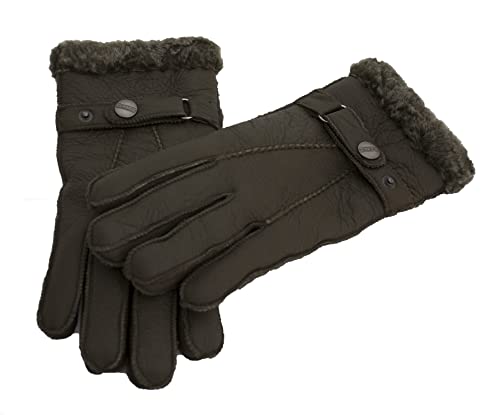 Reissner Lammfelle Fingerhandschuhe HDS-FINGER2-NAP-WGR-XXL Merino Lammfell Nappa Leder Farbe waldgrün Größe XXL von Reissner Lammfelle
