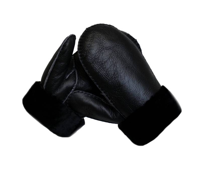Reissner Lammfelle Lederhandschuhe Fäustlinge Faust Handschuhe Lammfell mit Nappaleder (1-St) von Reissner Lammfelle