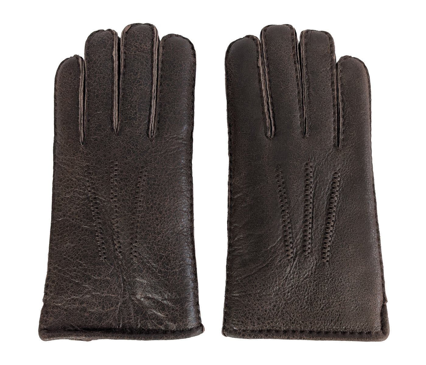 Reissner Lammfelle Lederhandschuhe Finger Handschuhe LUX NAPPA Merino Lammfell mit Nappaleder (1-St) von Reissner Lammfelle