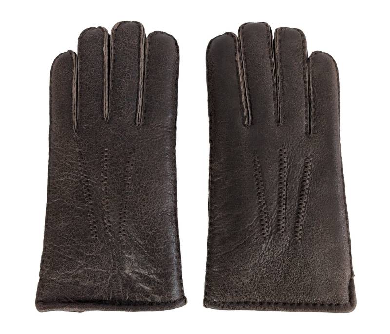 Reissner Lammfelle Lederhandschuhe Finger Handschuhe LUX NAPPA Merino Lammfell mit Nappaleder (1-St) von Reissner Lammfelle