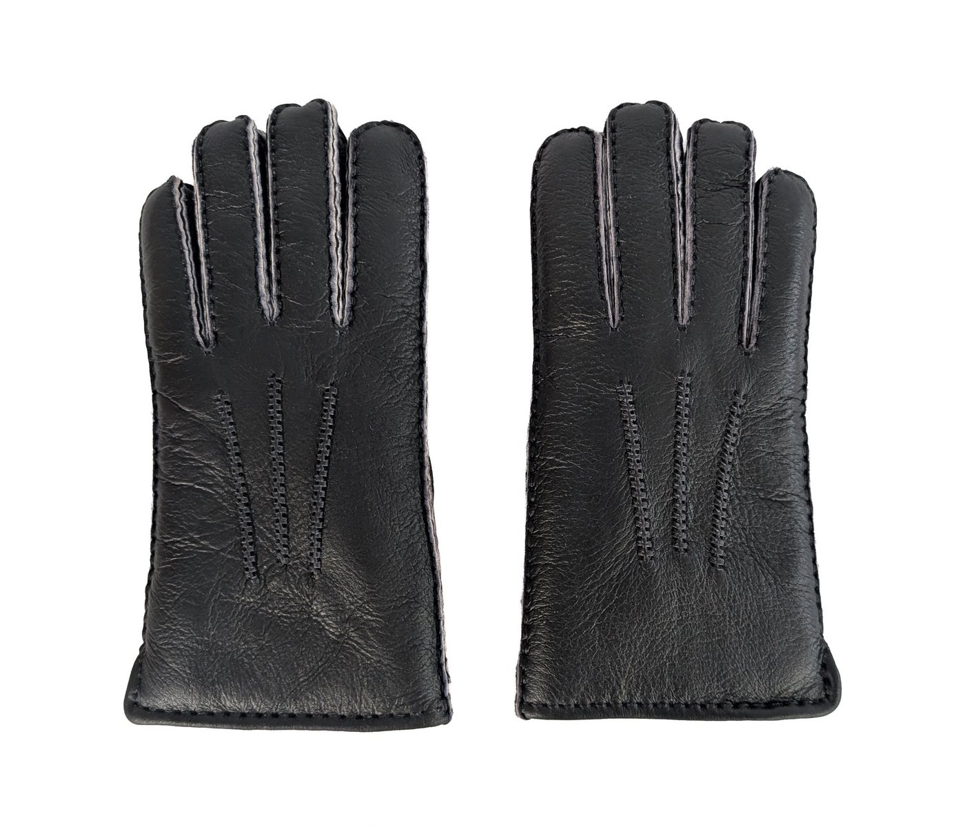 Reissner Lammfelle Lederhandschuhe Finger Handschuhe LUX NAPPA Merino Lammfell mit Nappaleder (1-St) von Reissner Lammfelle