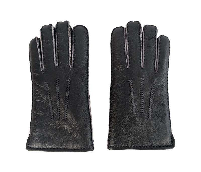 Reissner Lammfelle Lederhandschuhe Finger Handschuhe LUX NAPPA Merino Lammfell mit Nappaleder (1-St) von Reissner Lammfelle