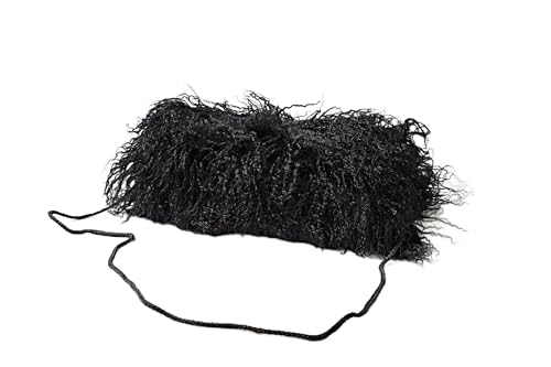 Reissner Lammfelle Muff Handwärmer 100% Tibetlammfell langflorig Farbe schwarz JAY37 Muff von Reissner Lammfelle