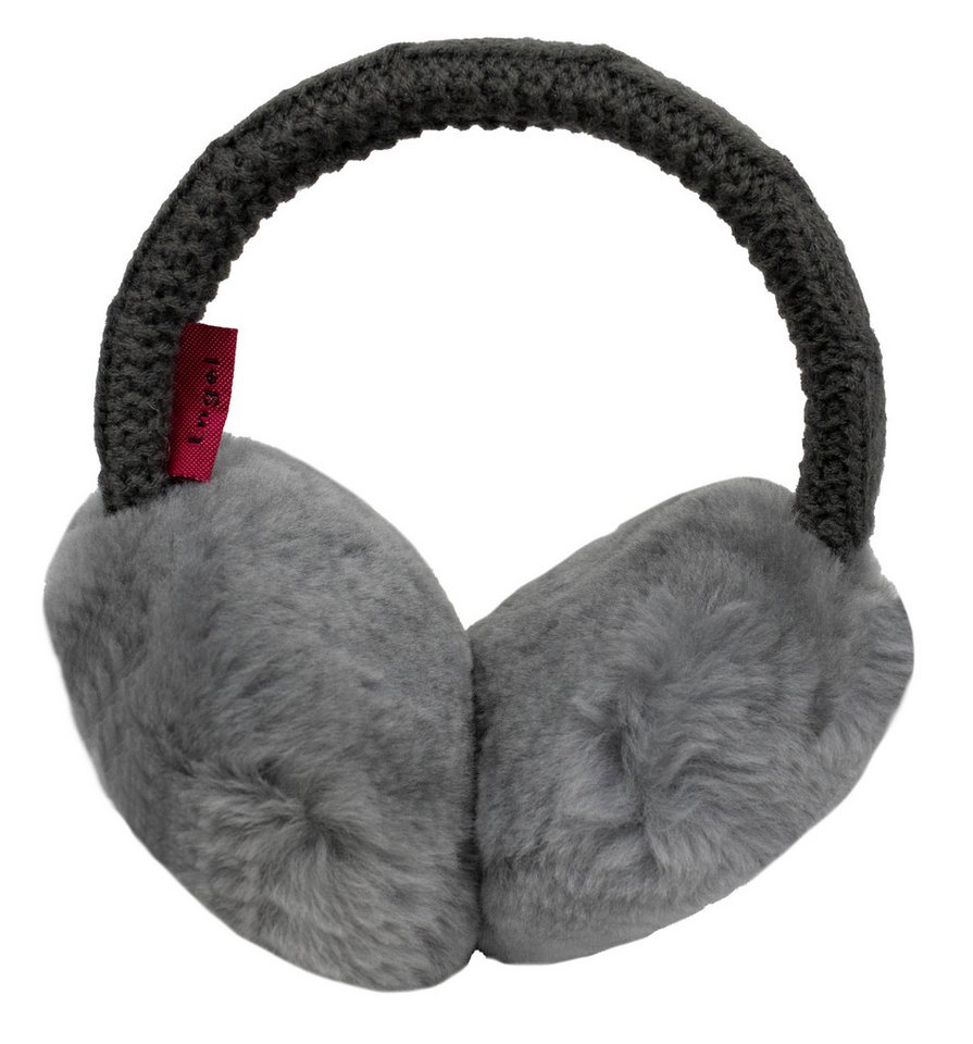 Reissner Lammfelle Ohrenwärmer Kopfbügel Ohrenschützer MIKA Merino Lammfell & Strickware gefüttert mit weichem Lammfell von Reissner Lammfelle