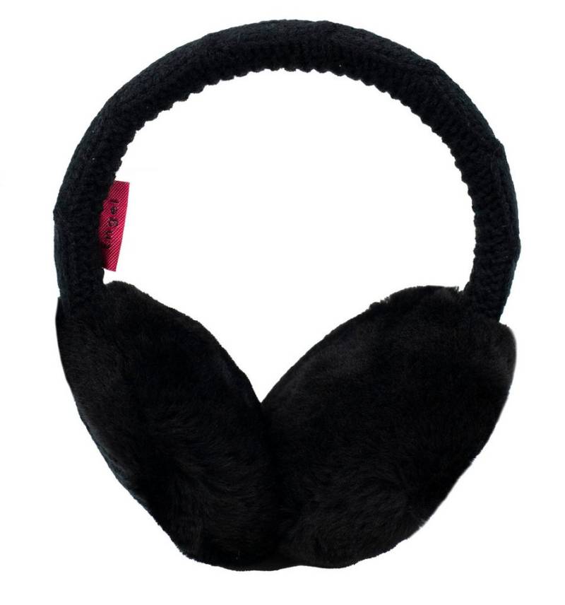 Reissner Lammfelle Ohrenwärmer Kopfbügel Ohrenschützer MIKA Merino Lammfell & Strickware gefüttert mit weichem Lammfell von Reissner Lammfelle