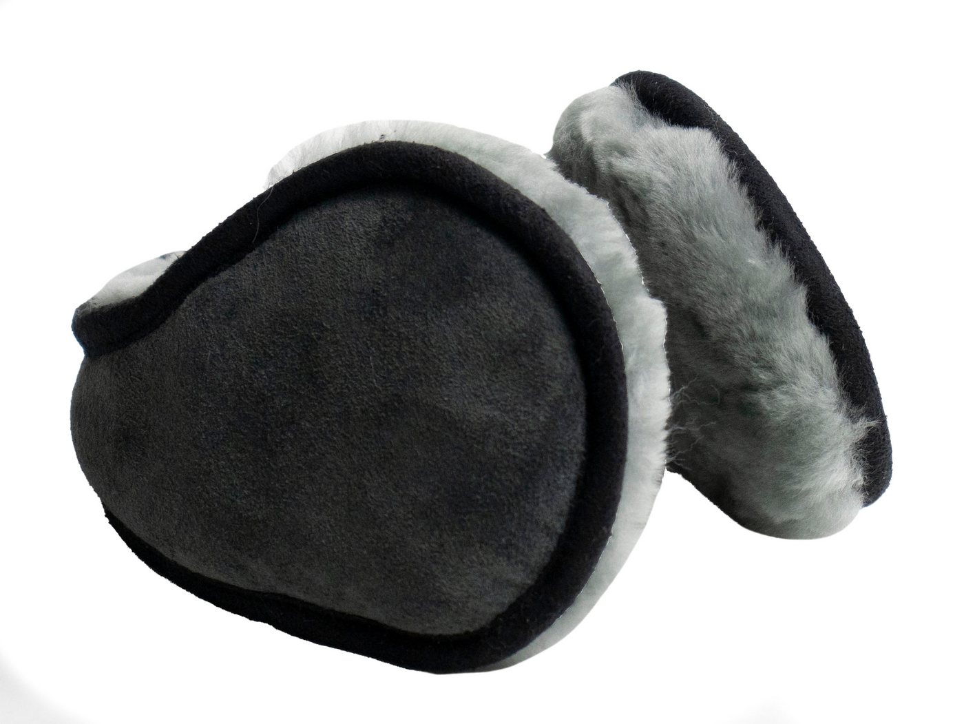 Reissner Lammfelle Ohrenwärmer Nackenbügel Ohrenschützer ELIA Merino Lammfell Veloursleder gefüttert mit weichem Lammfell von Reissner Lammfelle