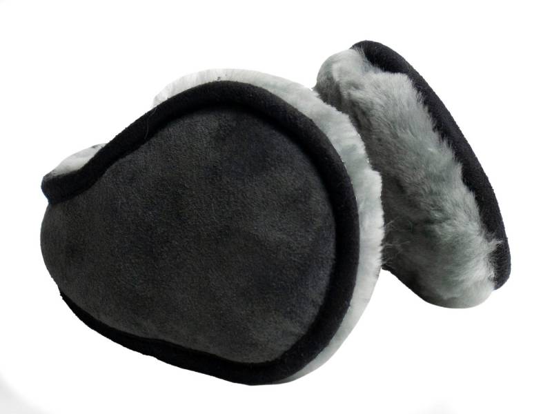 Reissner Lammfelle Ohrenwärmer Nackenbügel Ohrenschützer ELIA Merino Lammfell Veloursleder gefüttert mit weichem Lammfell von Reissner Lammfelle