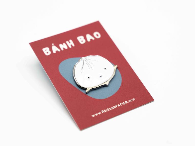 Reisundpapier | Food Soft Enamel Pin Banh Bao Dumpling Kawaii Cute Anstecknadel Reisundpapier | Food Soft Enamel Pin Banh Bao Dumpling Kawaii Cute Anstecknadel von ReisundpapierShop